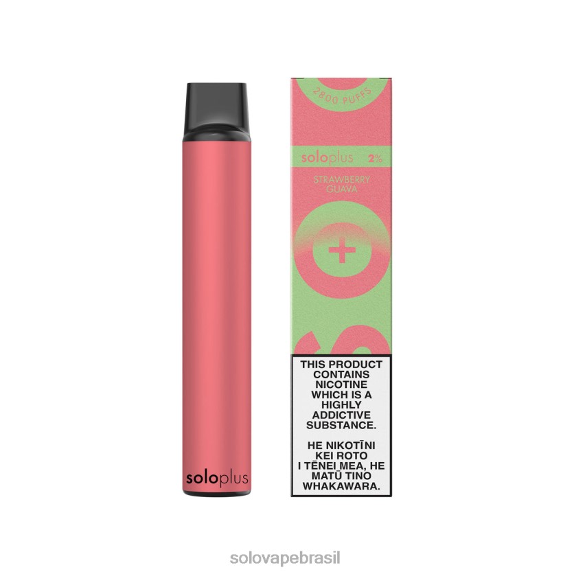 Sabores Vape Solo - Solo Plus coleção paraíso vape descartável goiaba morango J0LHJ437