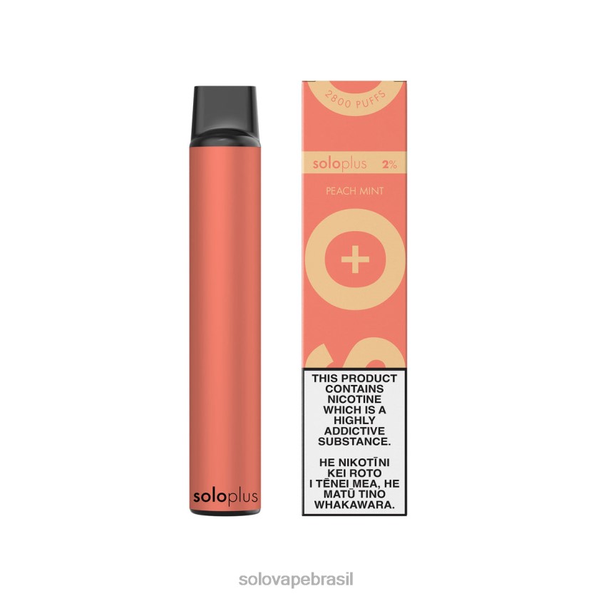 Sabores Vape Solo - Solo Plus vaporizador descartável hortelã pêssego J0LHJ423