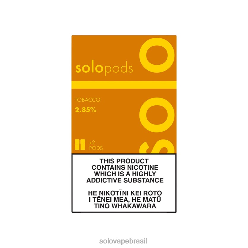 Solo Vape Brasil - Solo cápsula de reposição pacote com 2 tabaco J0LHJ450